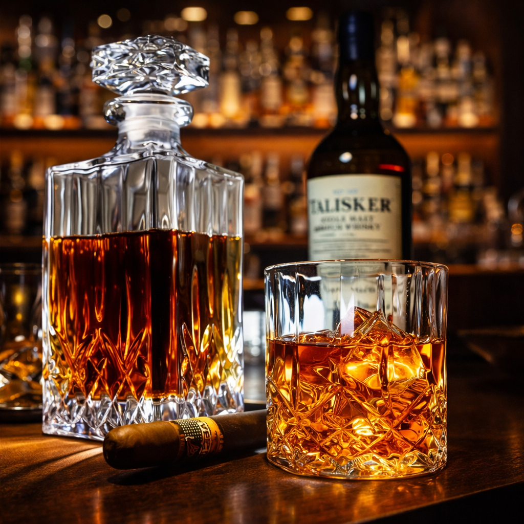 Whiskykaraf – Set met fles & glazen
